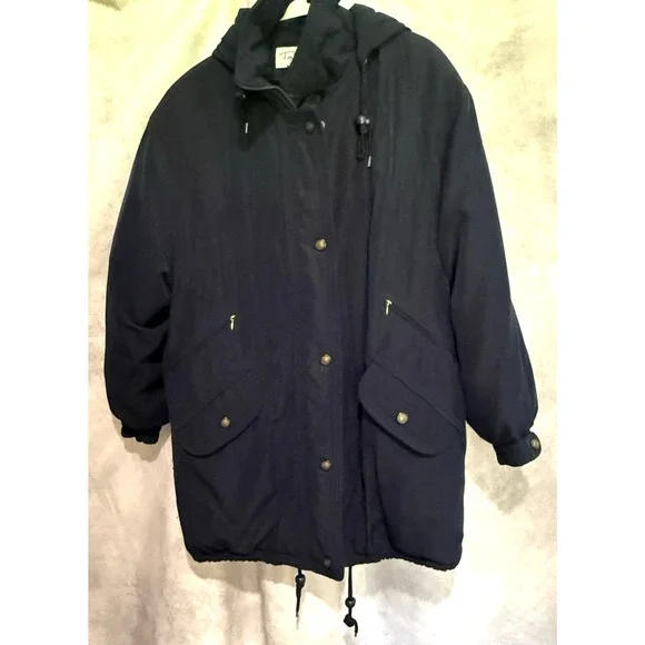 Rare Talbots Men’s Duck Down Parka Chore XL/XXL Long Fit Quilted 48x34x29